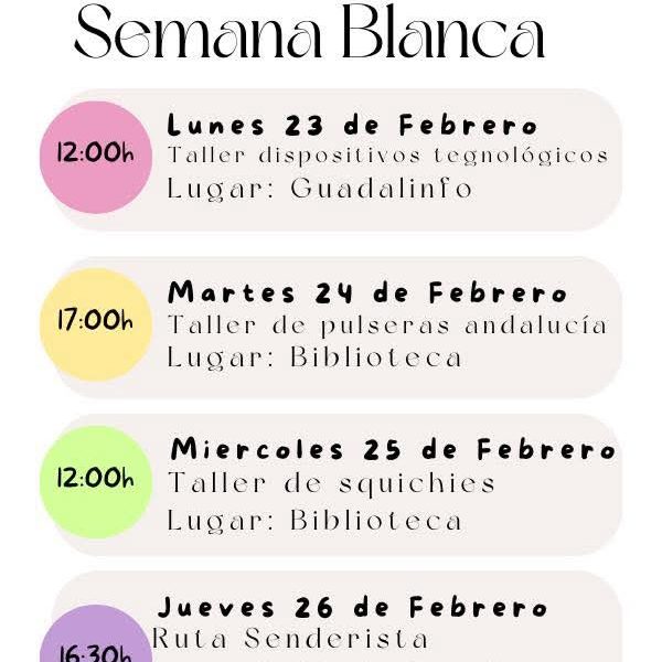 Algatocín organiza diferentes actividades para Semana Blanca