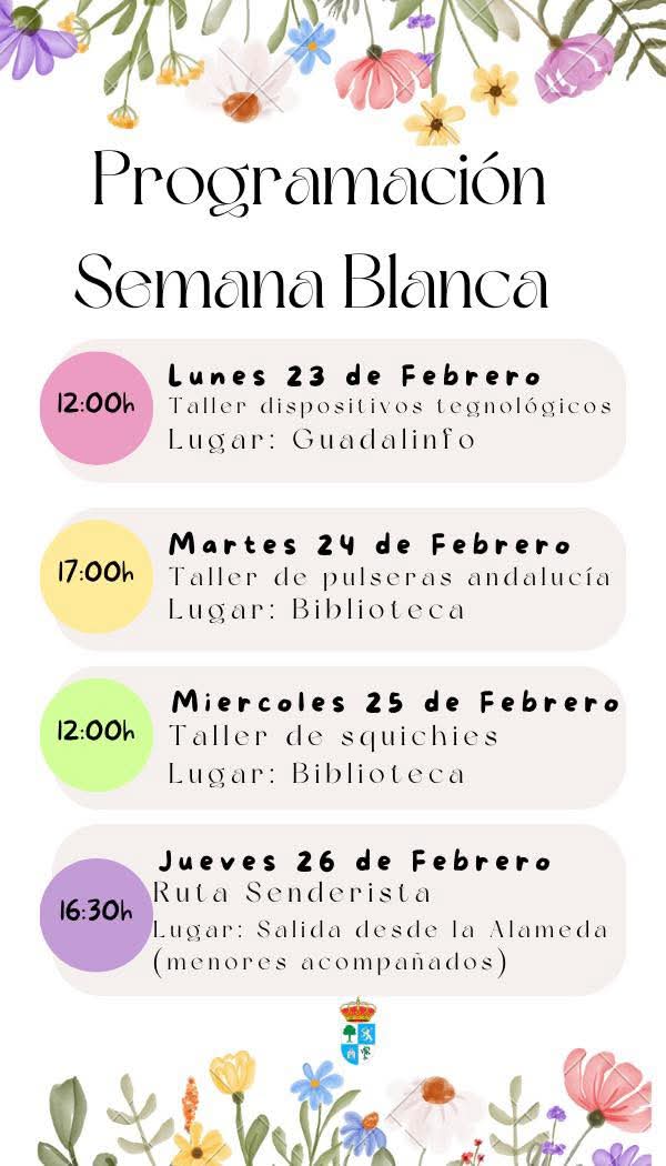 Algatocín organiza diferentes actividades para Semana Blanca