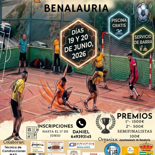 Benalauría presenta la XIV edición de sus 24 Horas de Fútbol Sala