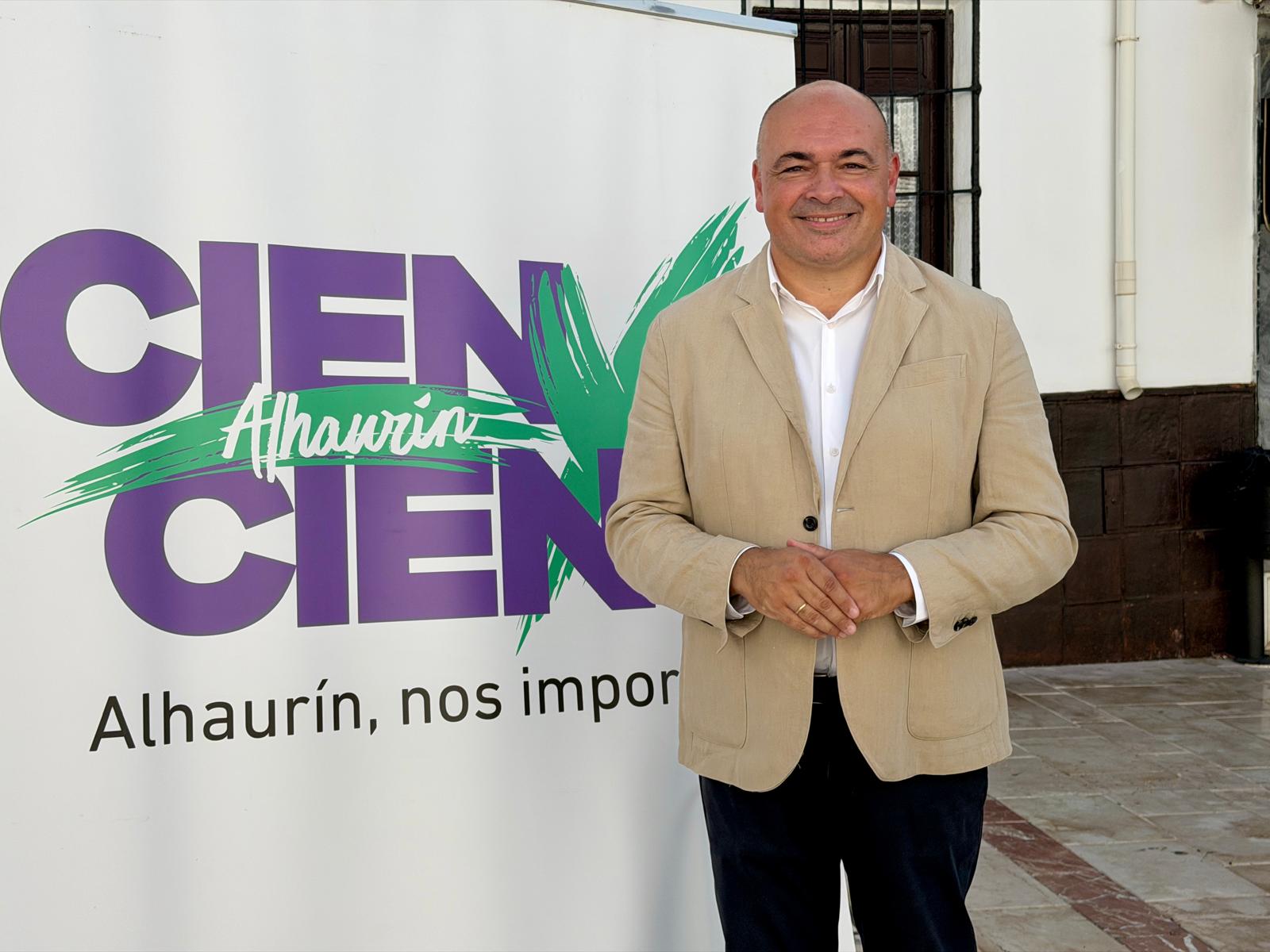 Anthony Bermúdez repetirá como candidato de 100% Alhaurín a la Alcaldía de Alhaurín el Grande en 2027