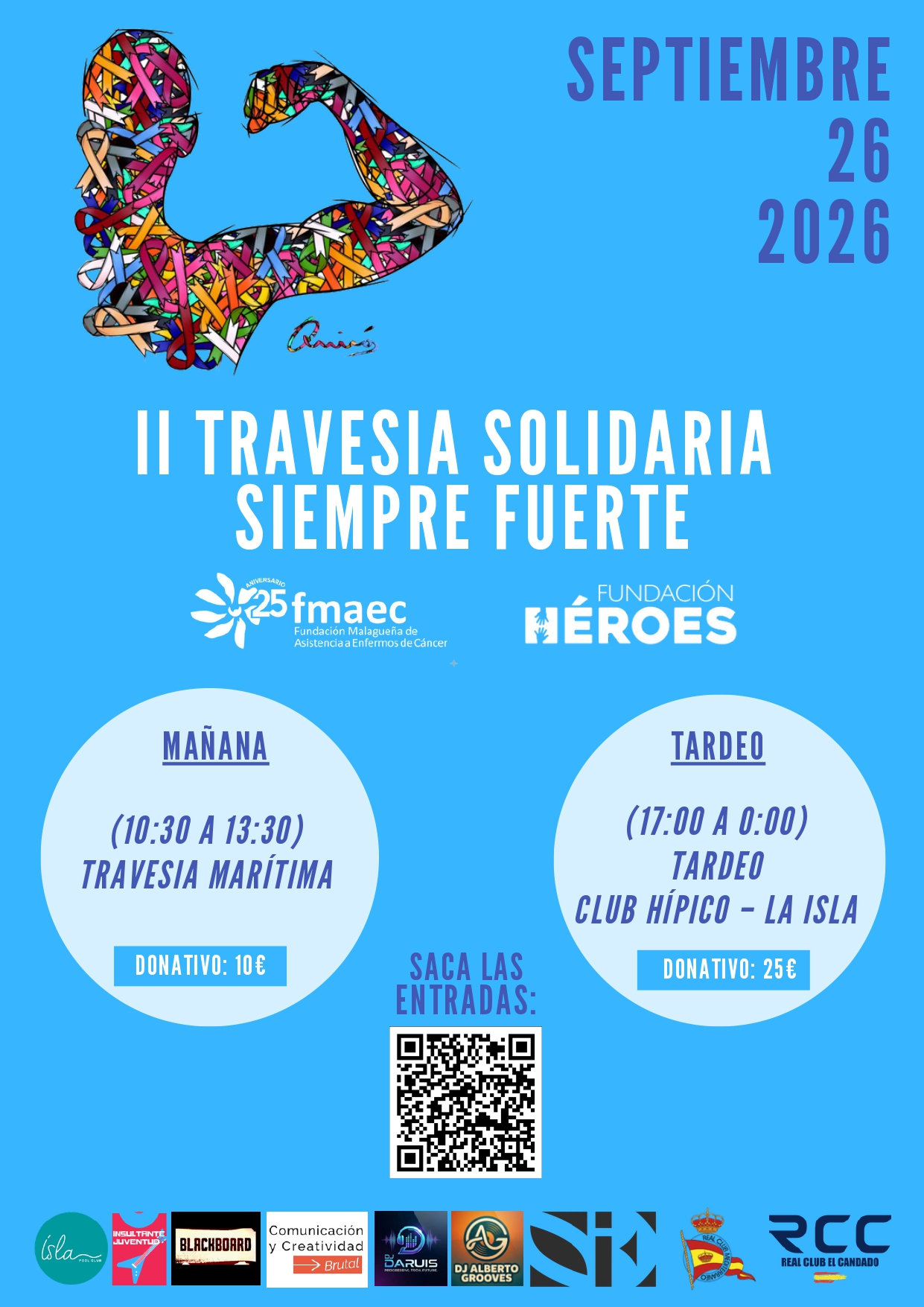 La II Travesía Solidaria ‘Siempre Fuerte’ homenajeará a Pablo Ráez el 26 de septiembre en Málaga